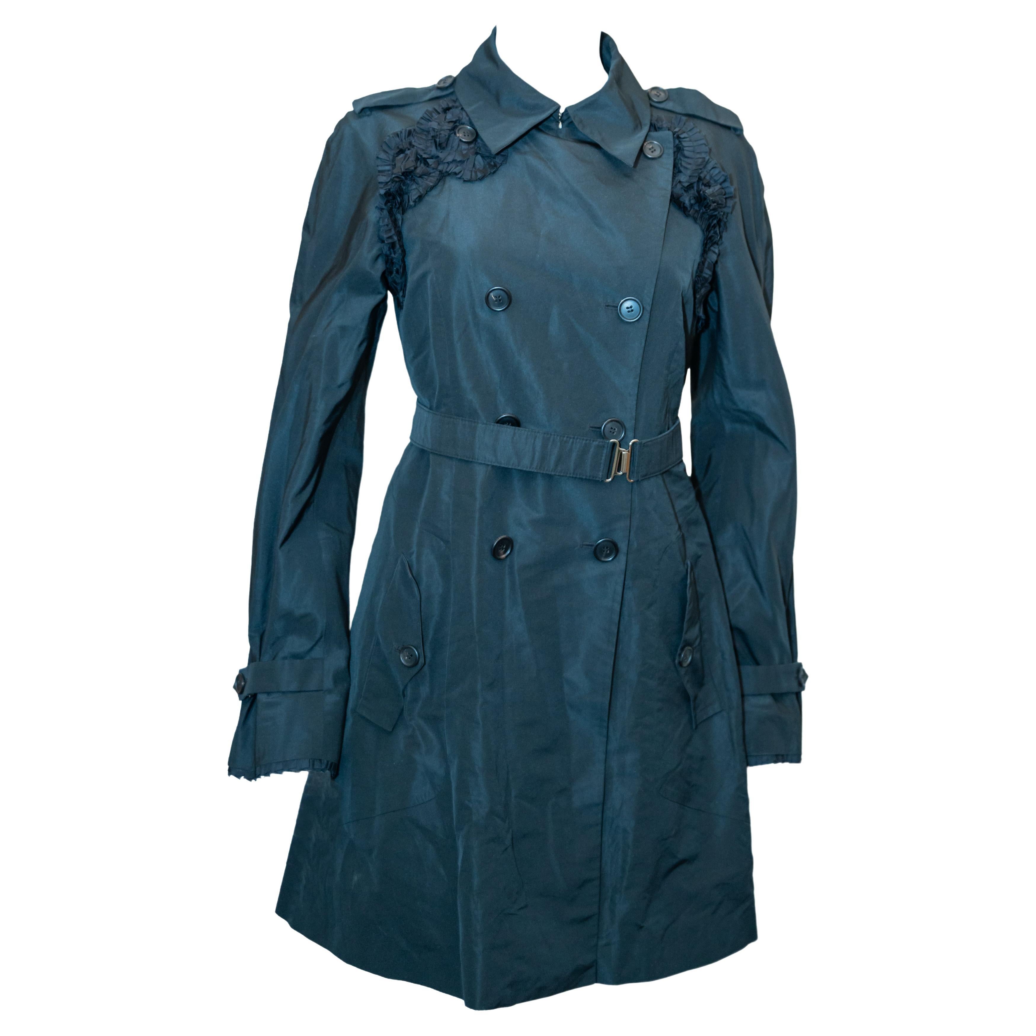 Imperméable noir Miu Miu en vente