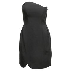 Black Miu Miu Strapless Mini Dress Size IT 40