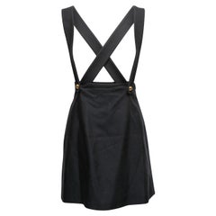 Gonna a bretelle nera Miu Miu Taglia IT 44