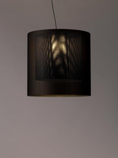 Black Moaré XL Pendant Lamp by Antoni Arola