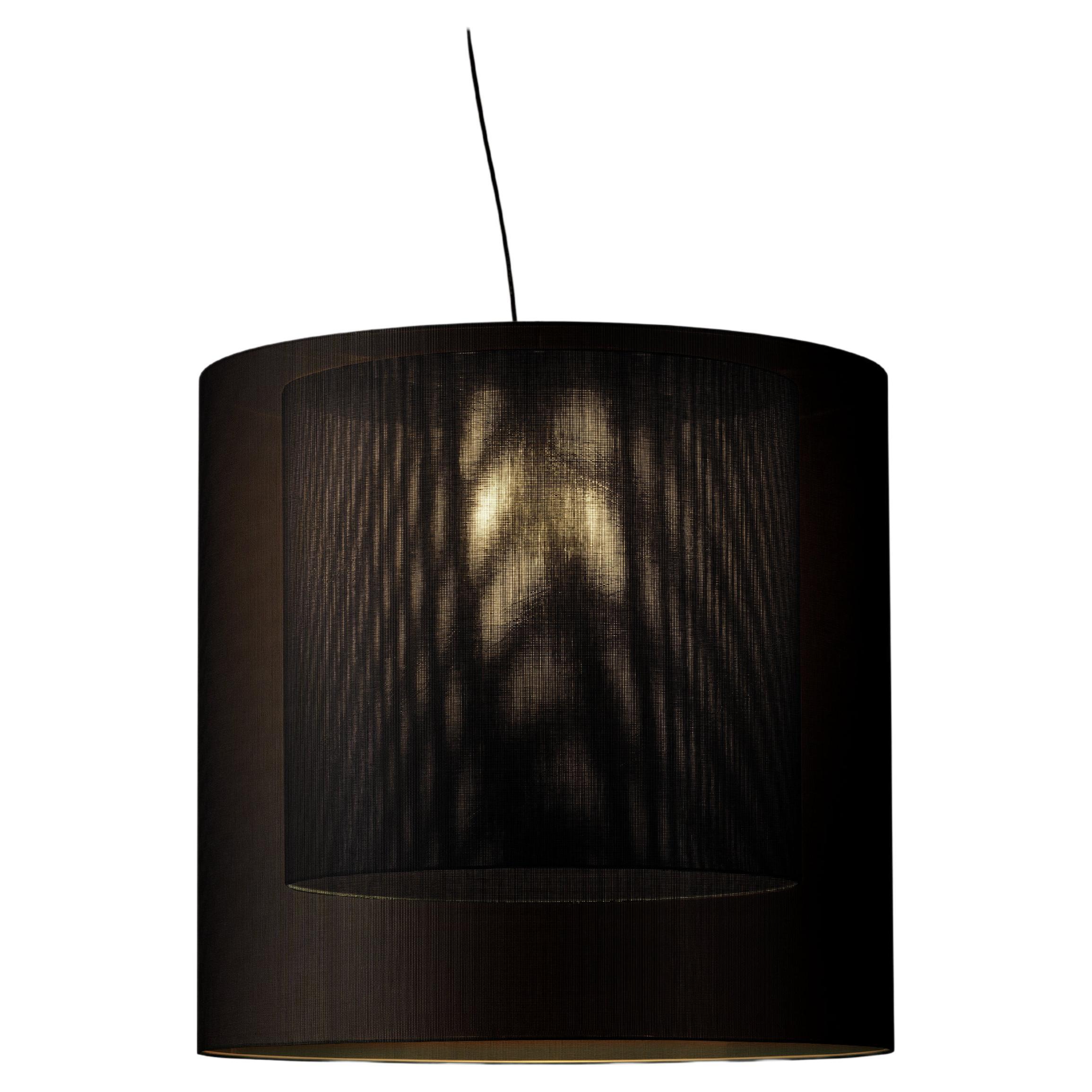 Black Moaré XL Pendant Lamp by Antoni Arola