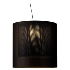 Lampe pendante Moaré XL noire d'Antoni Arola