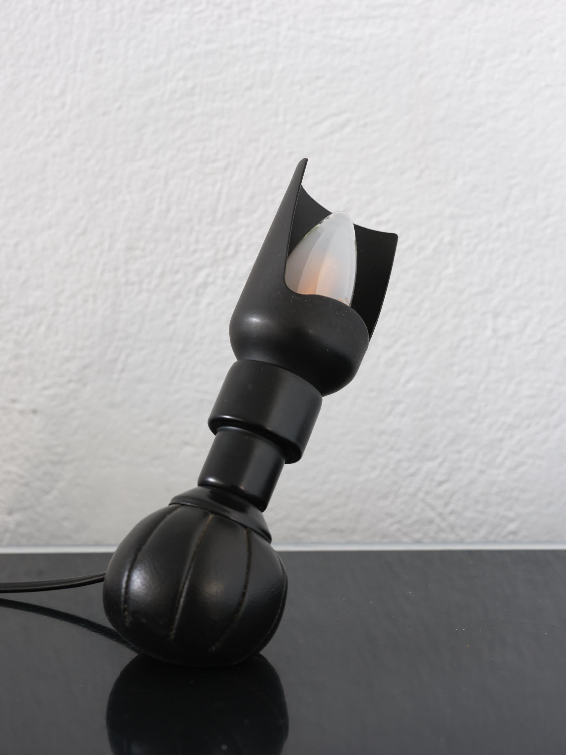 Italian Black model P600 by Gino Scarfatti produced by Artleuce 1960s For Sale