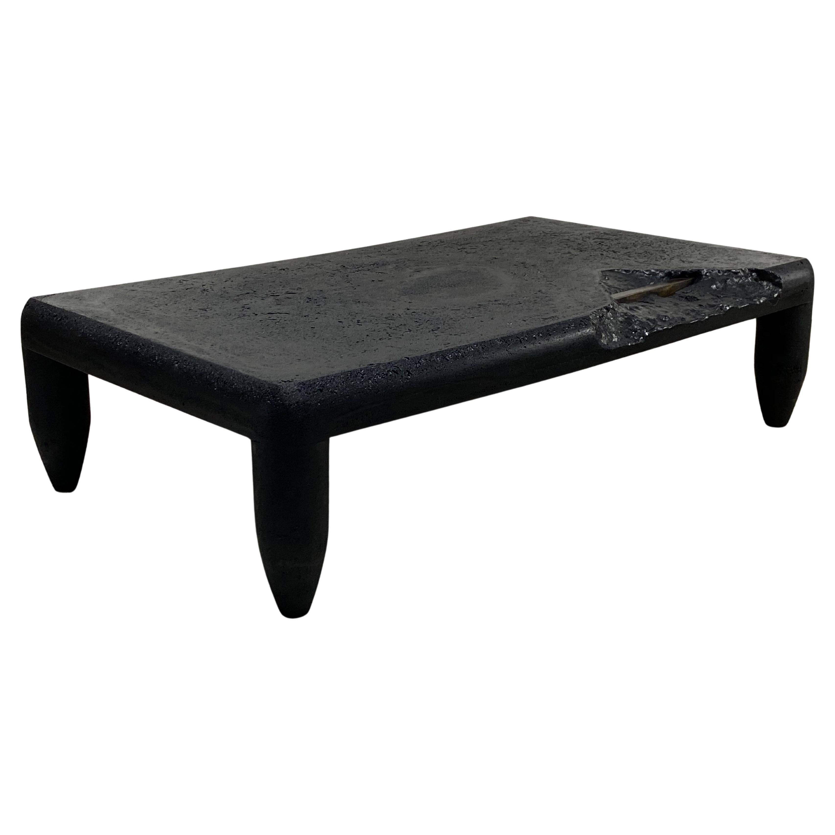 Shape Coffee Table Black Modern/Contemporary Blackened
