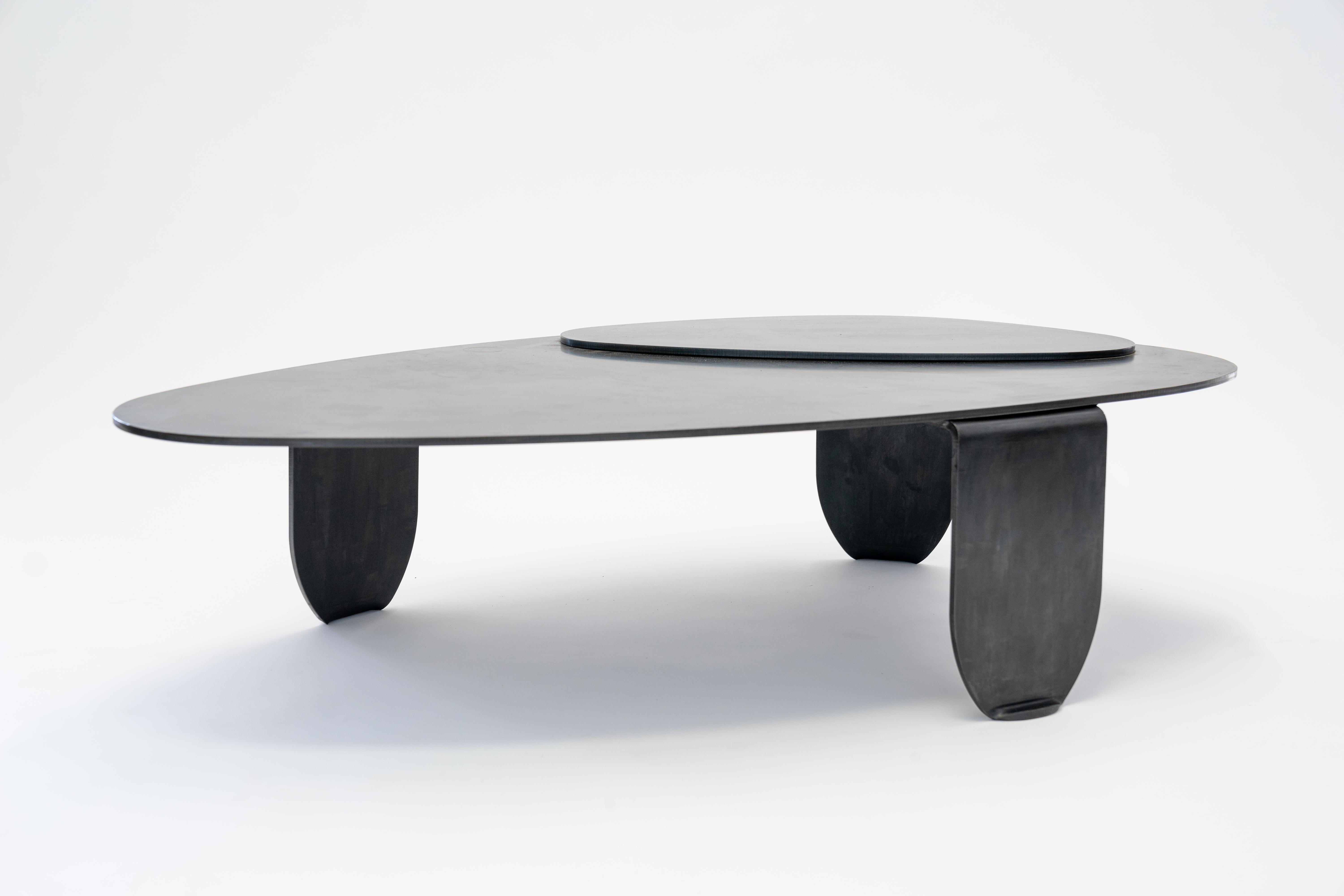 black modern coffee table
