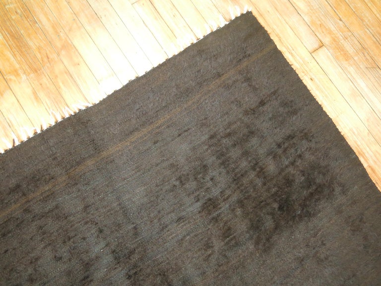 Black Modern Mohair Rug For Sale at 1stDibs