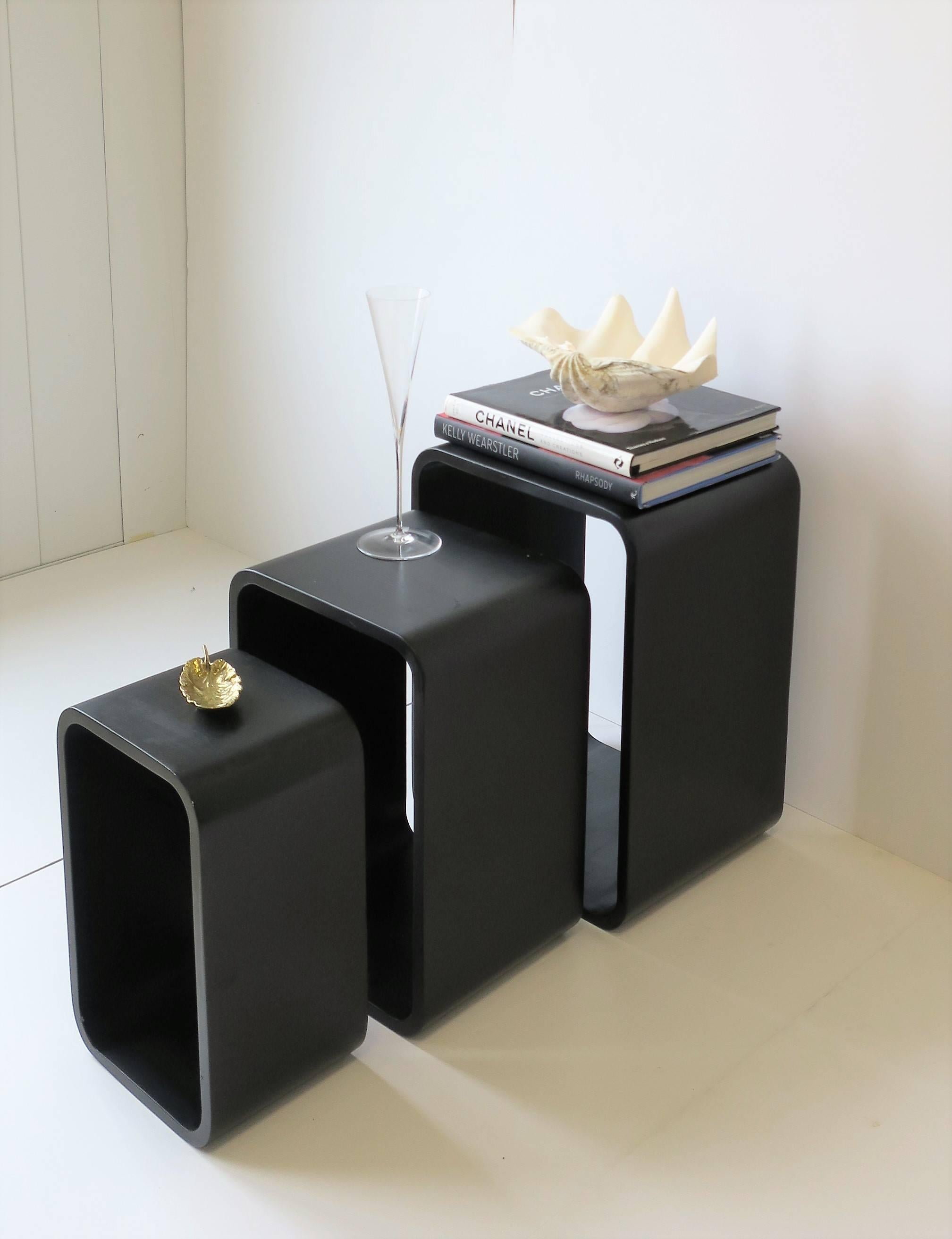 Black Modern Nesting Tables 4