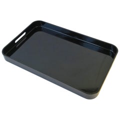 Vintage Black Modern Serving Tray