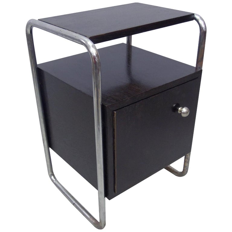 Black Modernist Bedside For Sale at 1stDibs