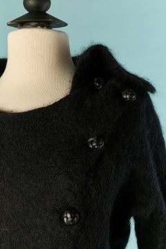 Black mohair frock coat ALEXANDER McQUEEN
