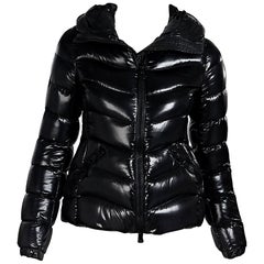 Black Moncler Anthia Down Puffer Coat