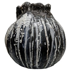 Schwarz  Mondtropfende Vase 
