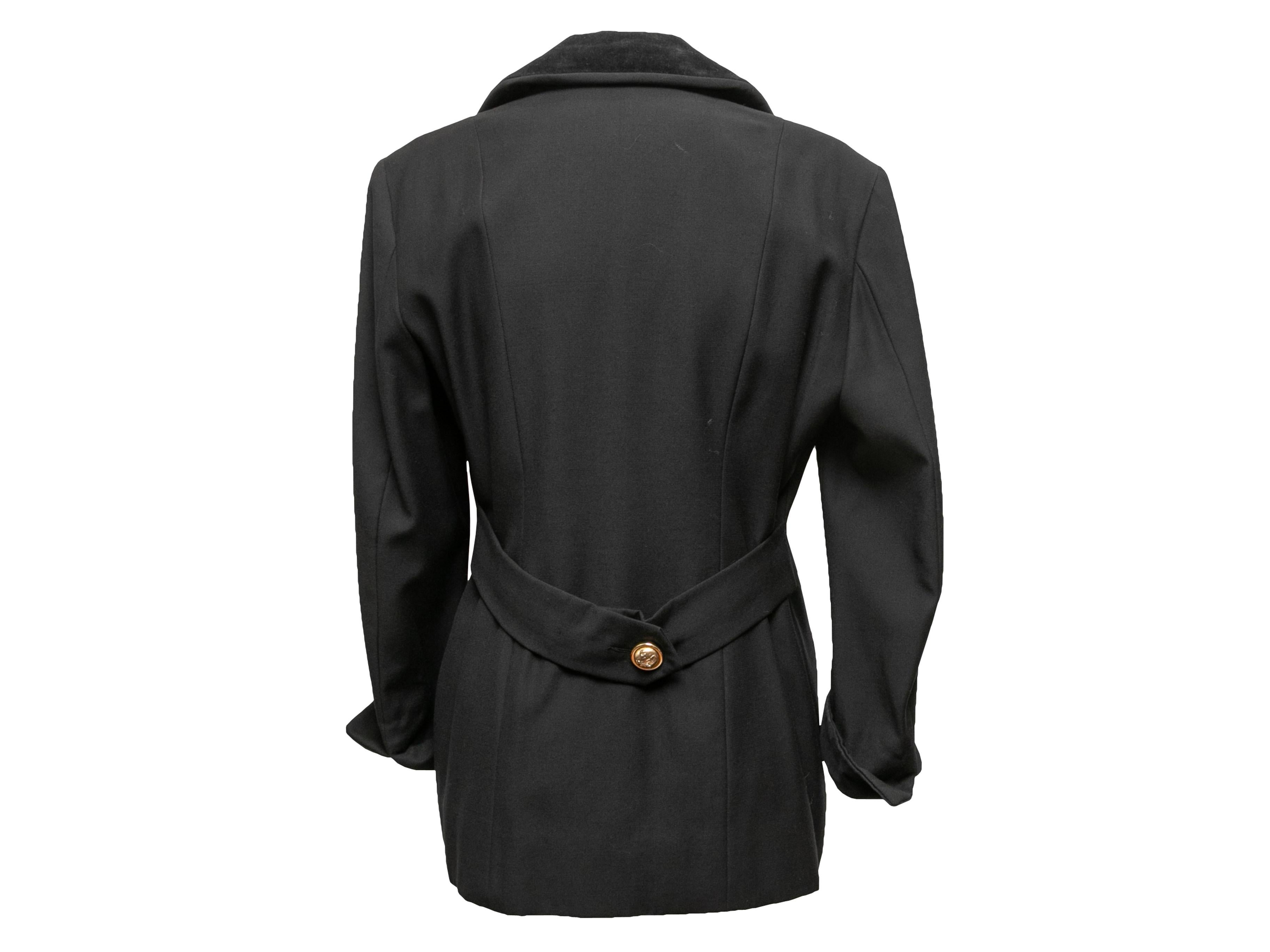 Nero Moschino Cheap and Chic nero in lana doppiopetto taglia S.I.M. in vendita