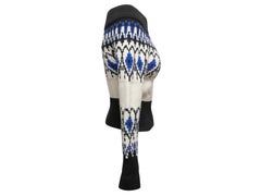 Black & Multicolor Alexander McQueen Wool Intarsia Sweater Size US XS