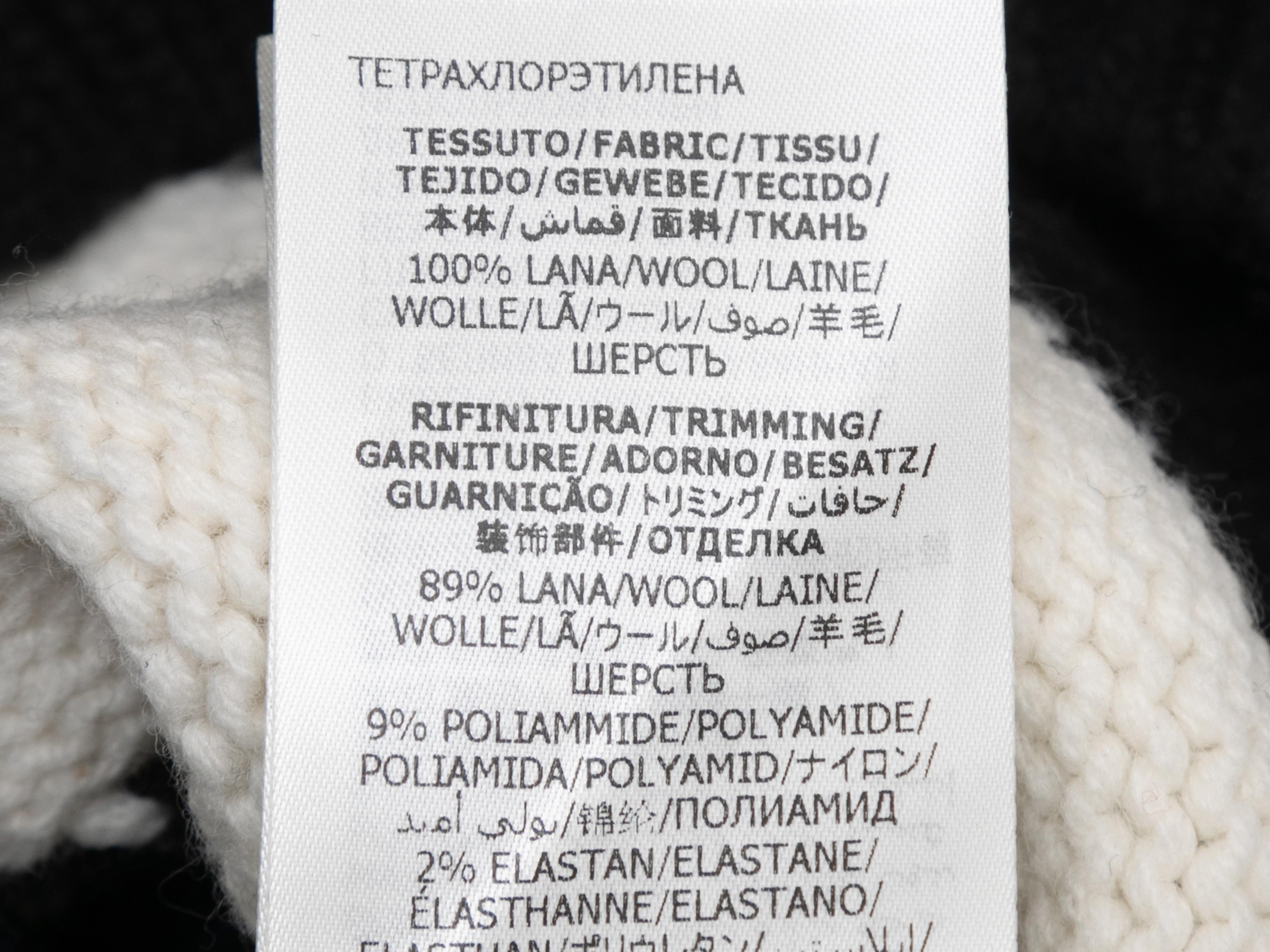 Pull en laine intarsia noir et multicolore Alexander McQueen Taille US XS en vente 2