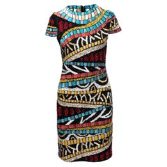 Robe perlée Alice + Olivia noire et multicolore taille US 10