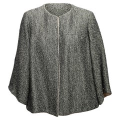 Schwarze & mehrfarbige Chanel Tweedjacke aus Alpaka-Mischung in Alpaka-Mischung Größe FR 44