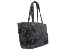 Black & Multicolor Chanel Cambon Ligne Tote Bag