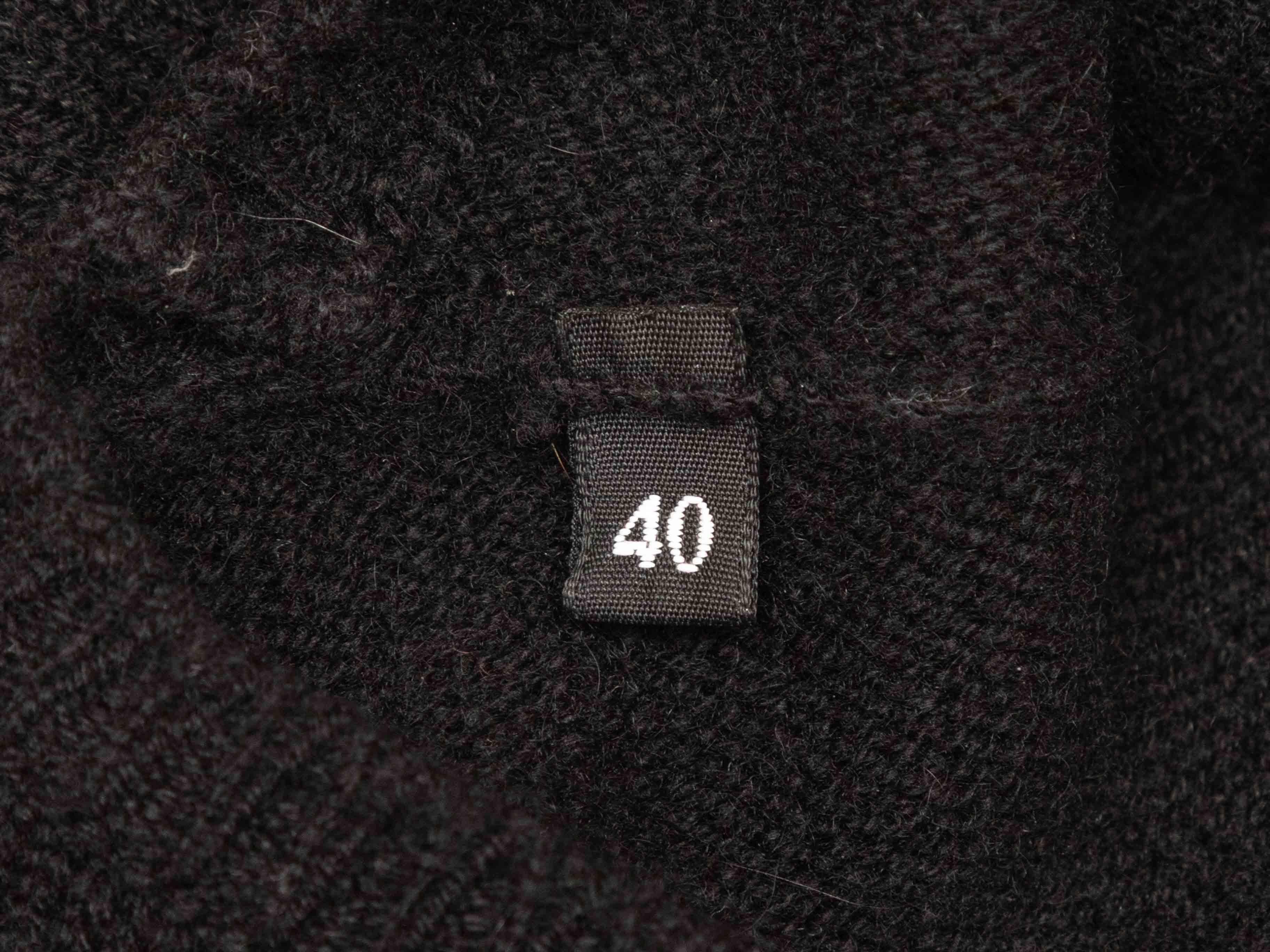 Top en cachemire noir et multicolore Dolce & Gabbana avec patchs Taille IT 40 2