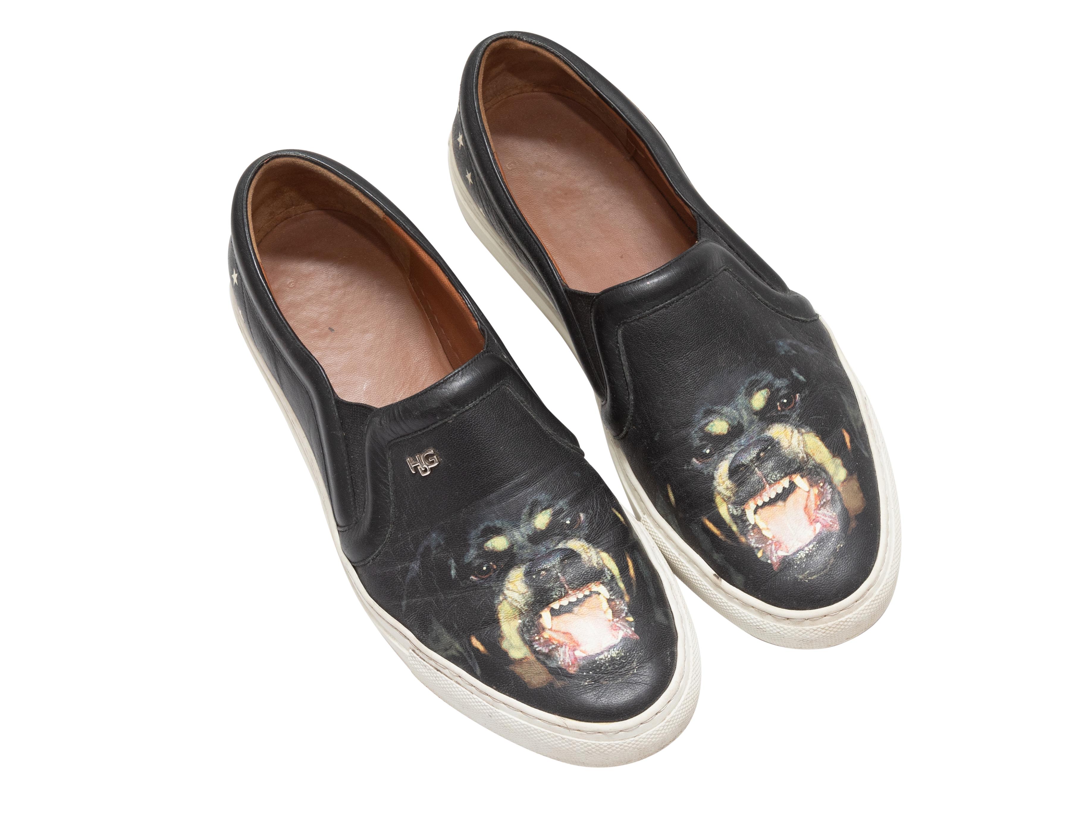 Black & Multicolor Givenchy Rottweiler Print Sneakers In Good Condition In New York, NY