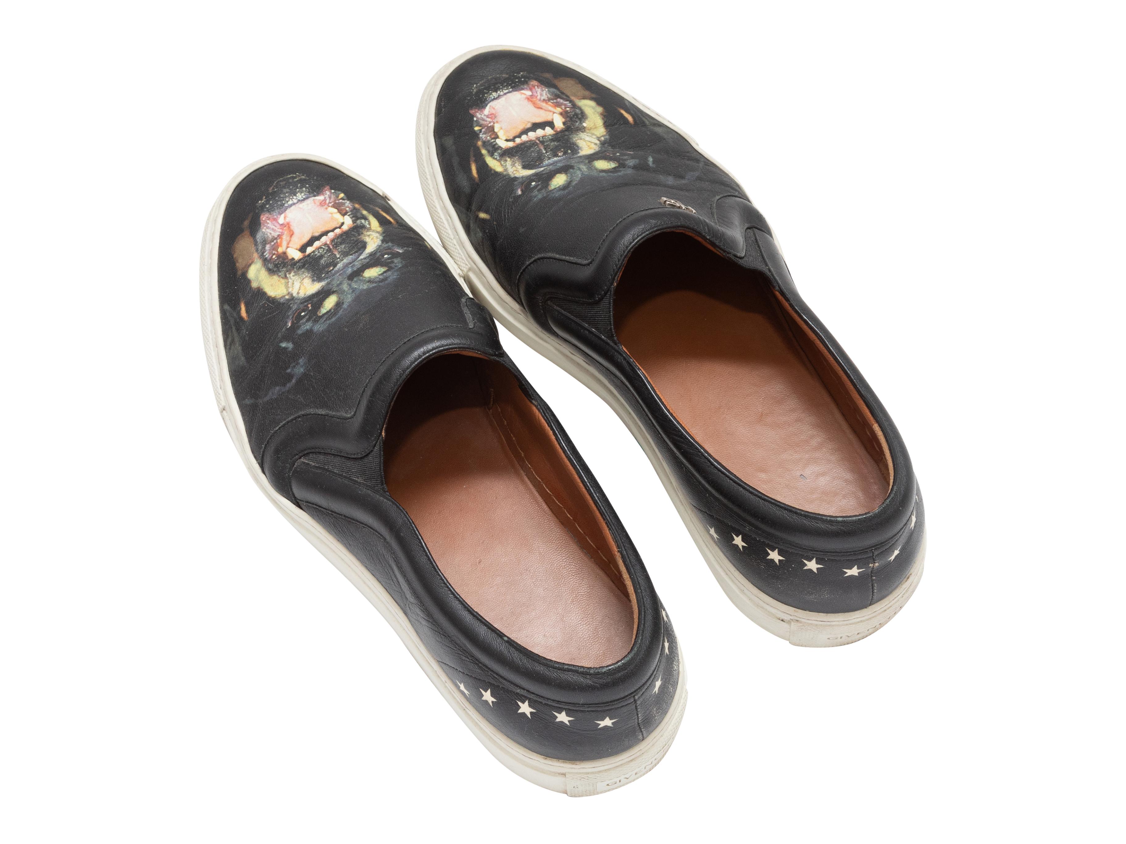 Women's Black & Multicolor Givenchy Rottweiler Print Sneakers