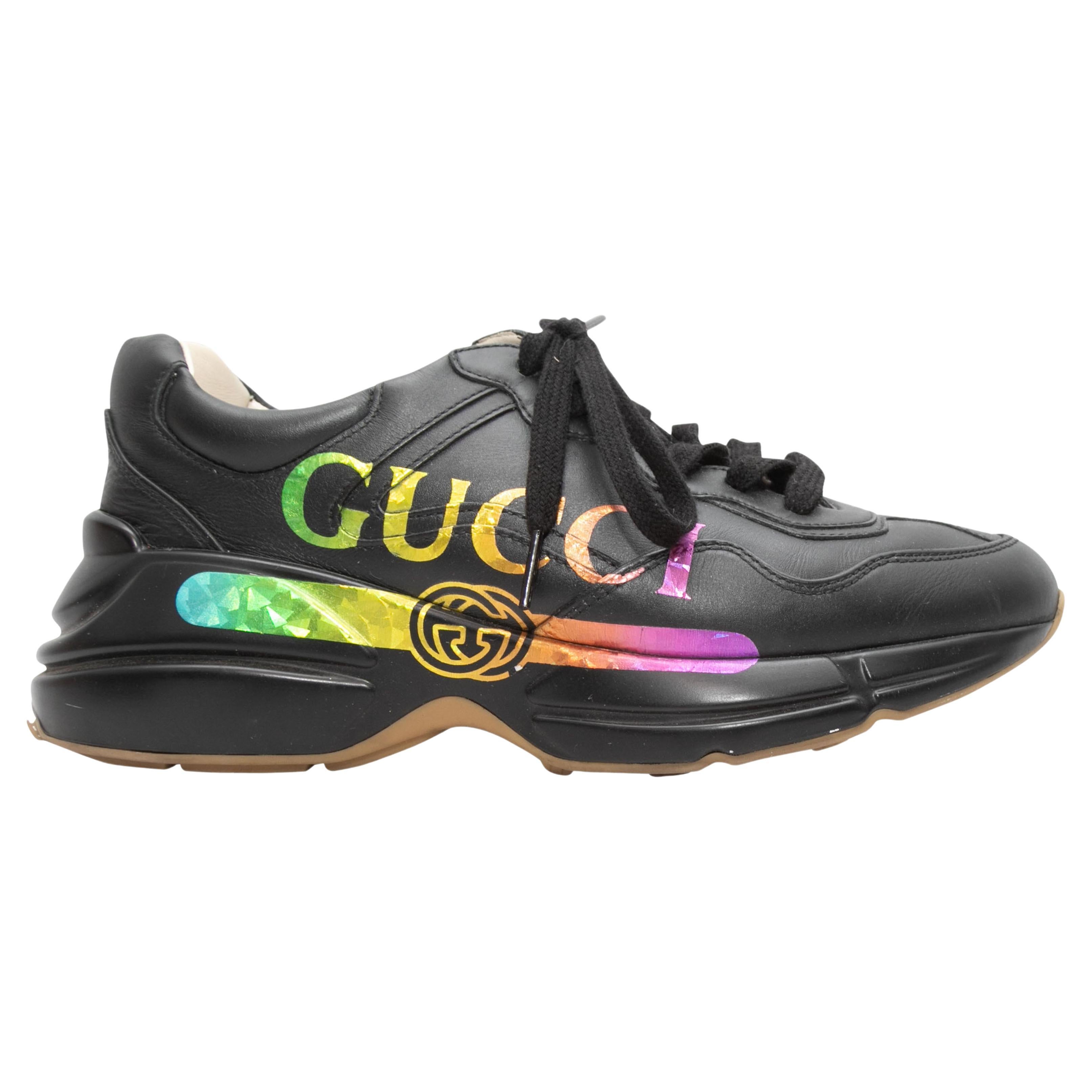 Gucci rhyton black rainbow top