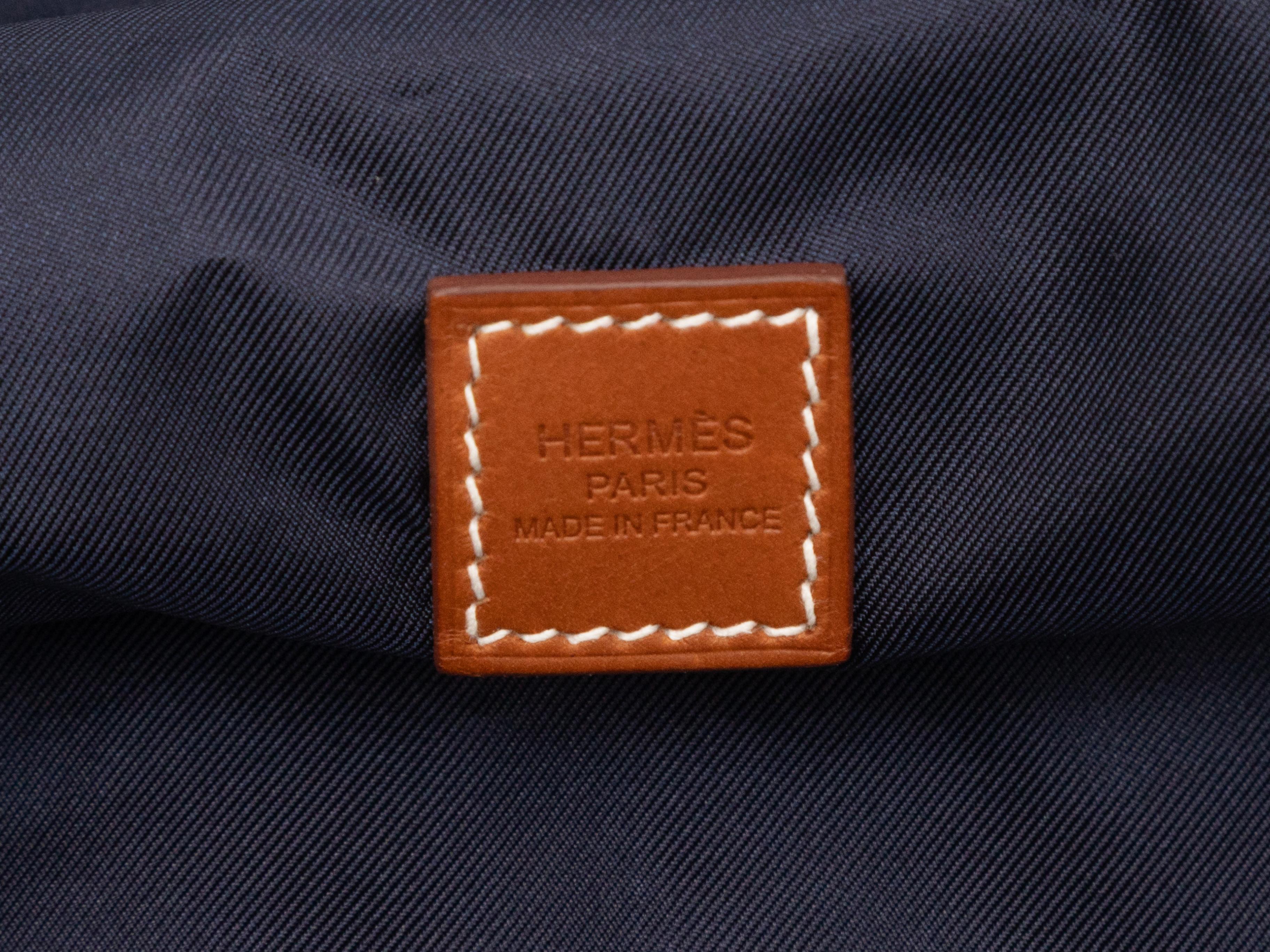 Black & Multicolor Hermes Silk Bain Pouch For Sale 3
