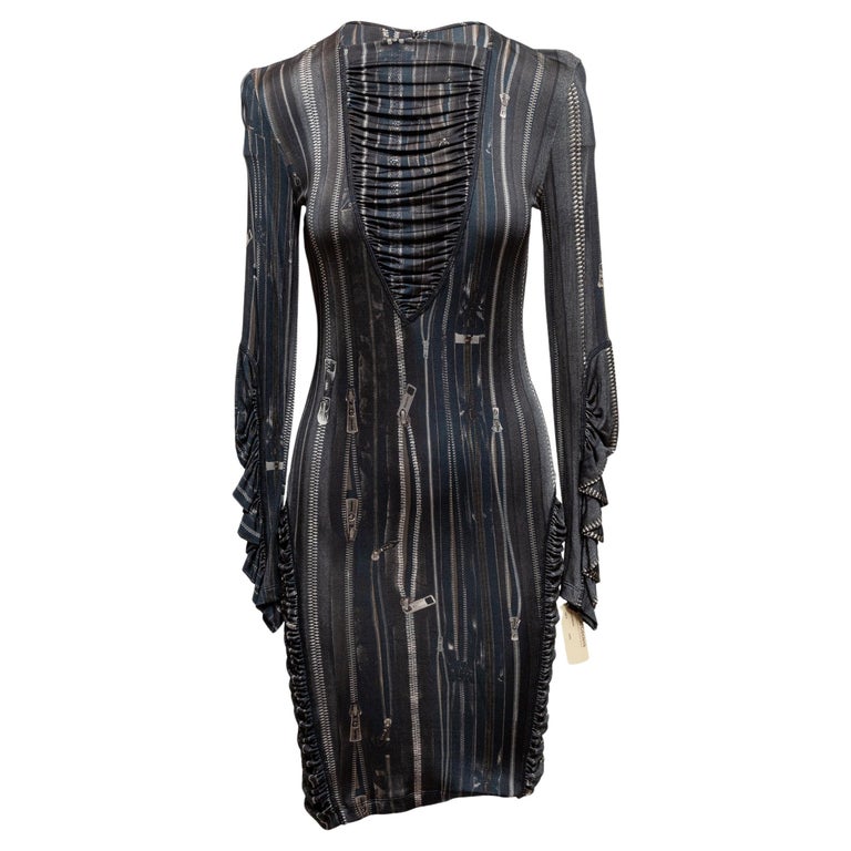 Birkin's Style Rachel Zoe Metallic Fringe Dress Gaultier