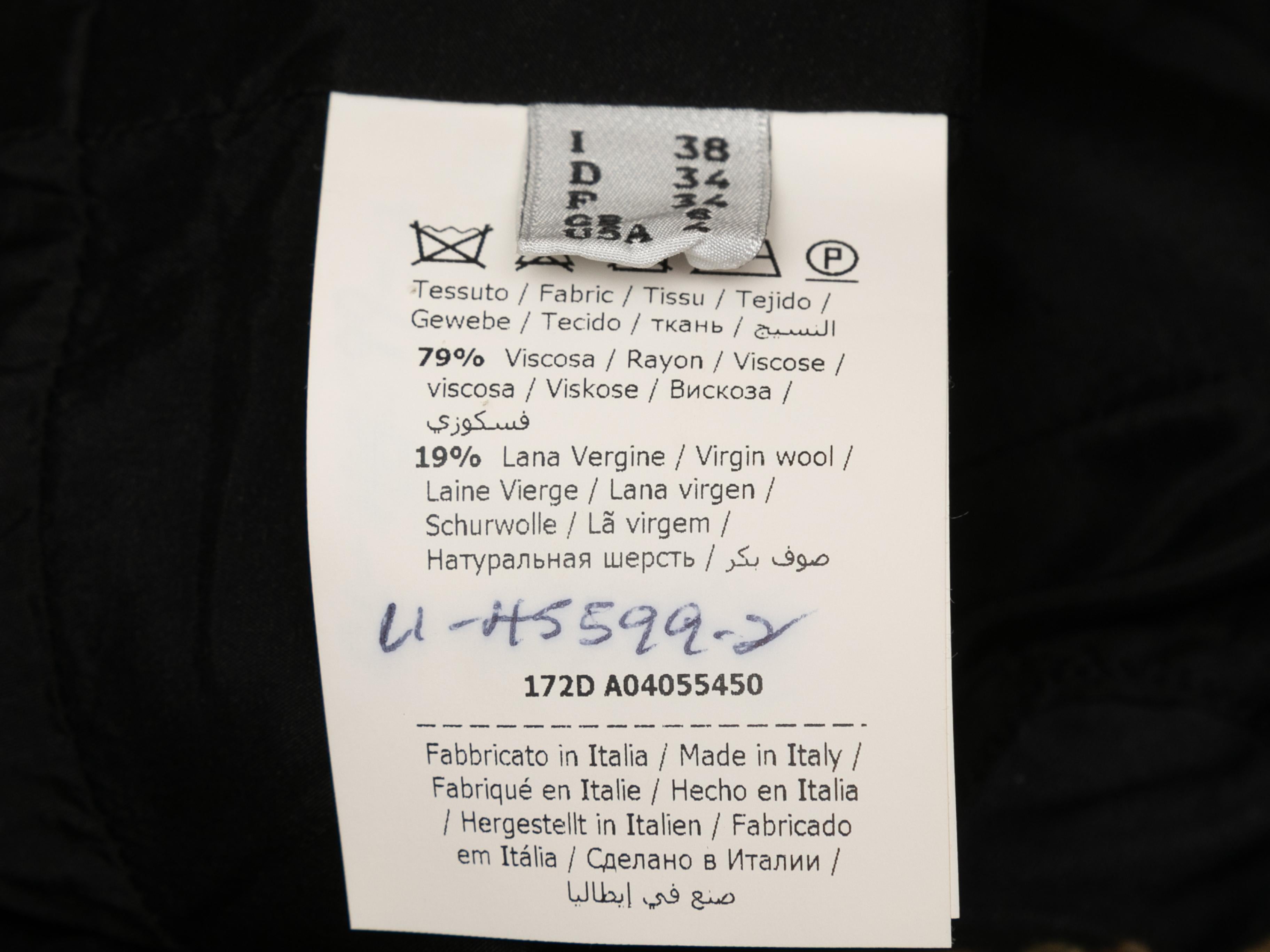 Robe sans manches à imprimé photographique noir et multicolore Moschino Couture Taille IT en vente 1