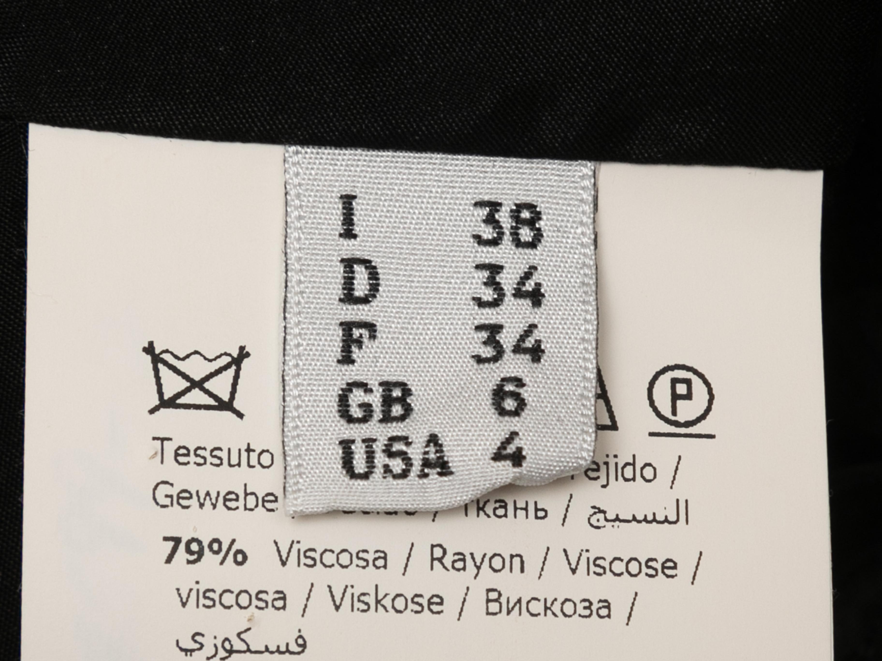 Robe sans manches à imprimé photographique noir et multicolore Moschino Couture Taille IT en vente 2