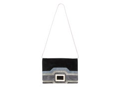 Black & Multicolor Roger Vivier Suede Shoulder Bag