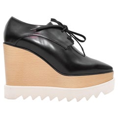 Black & Multicolor Stella McCartney Platform Loafers Size 39