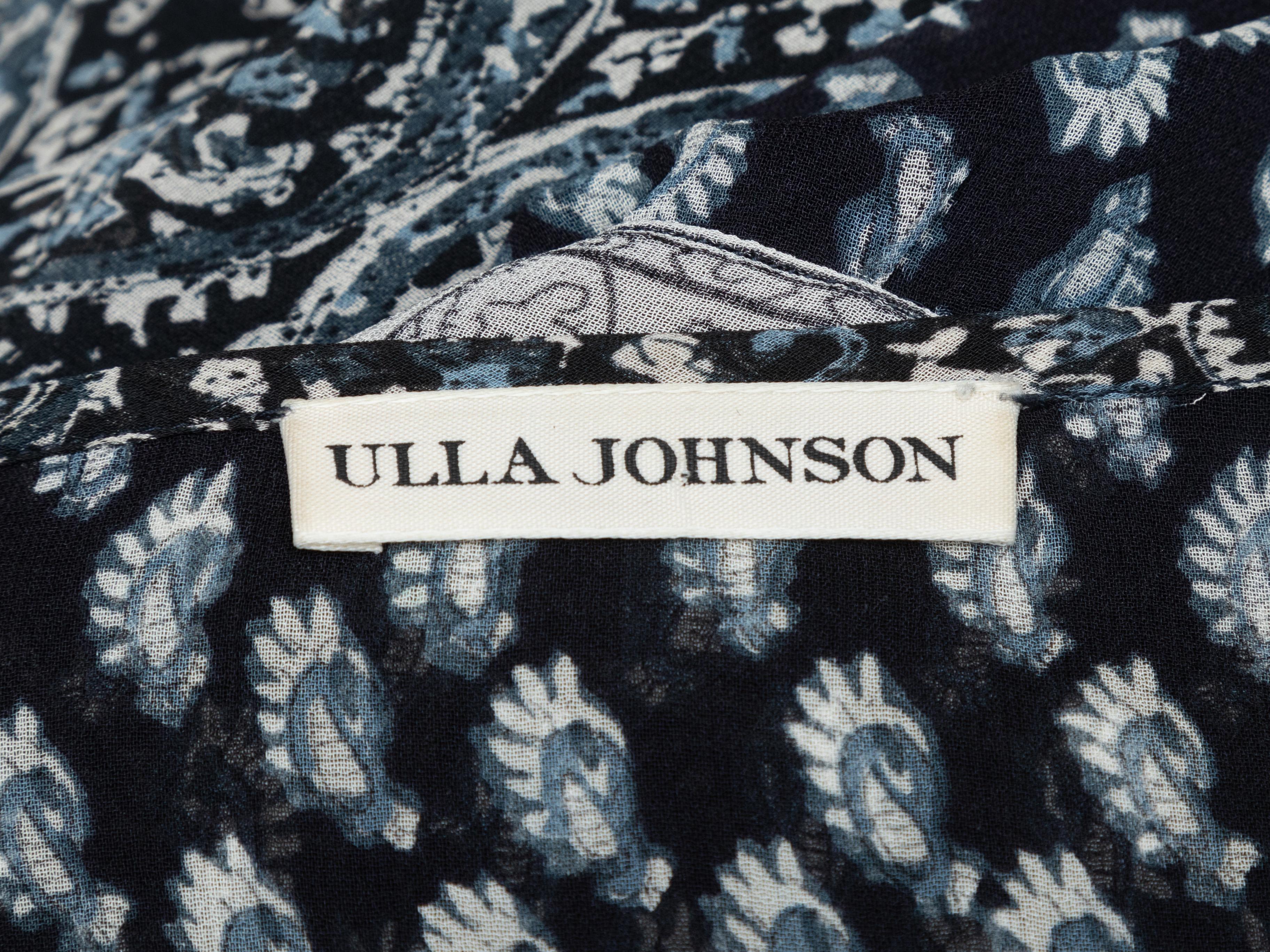 Women's or Men's Black & Multicolor Ulla Johnson Printed Maxi Dress