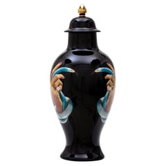 Black multicoloured  Vase NWOT