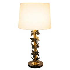 Black Murano Butterflies Set of 2 Table Lamp