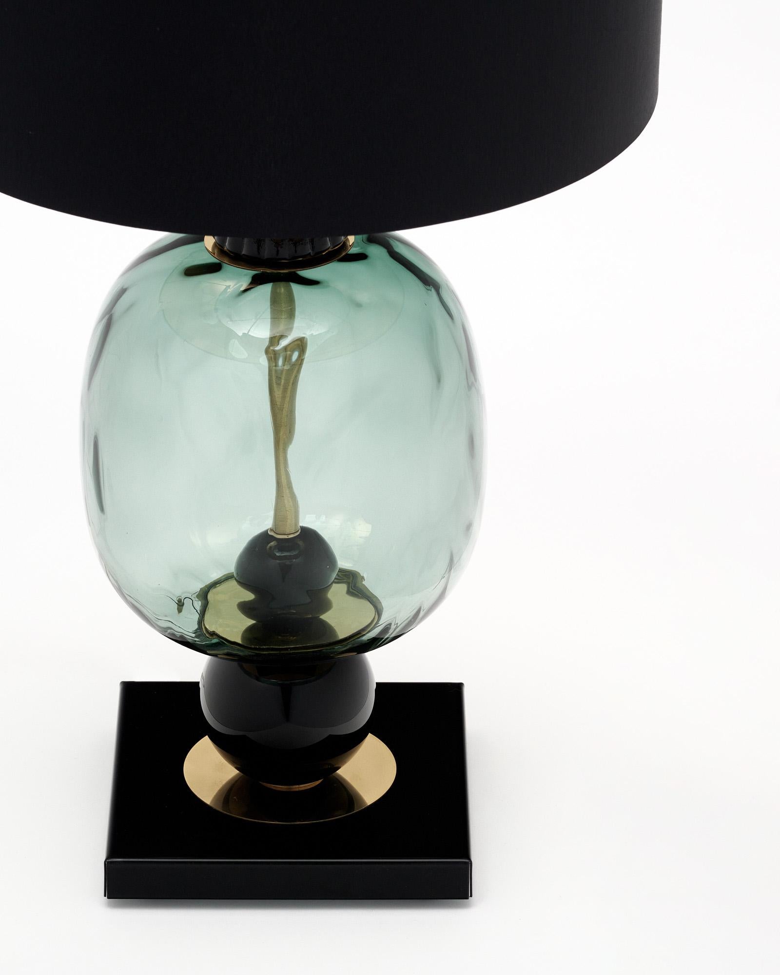Black Murano Glass Modernist Lamps For Sale 1