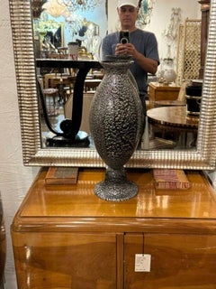 Black Murano Glass Vase