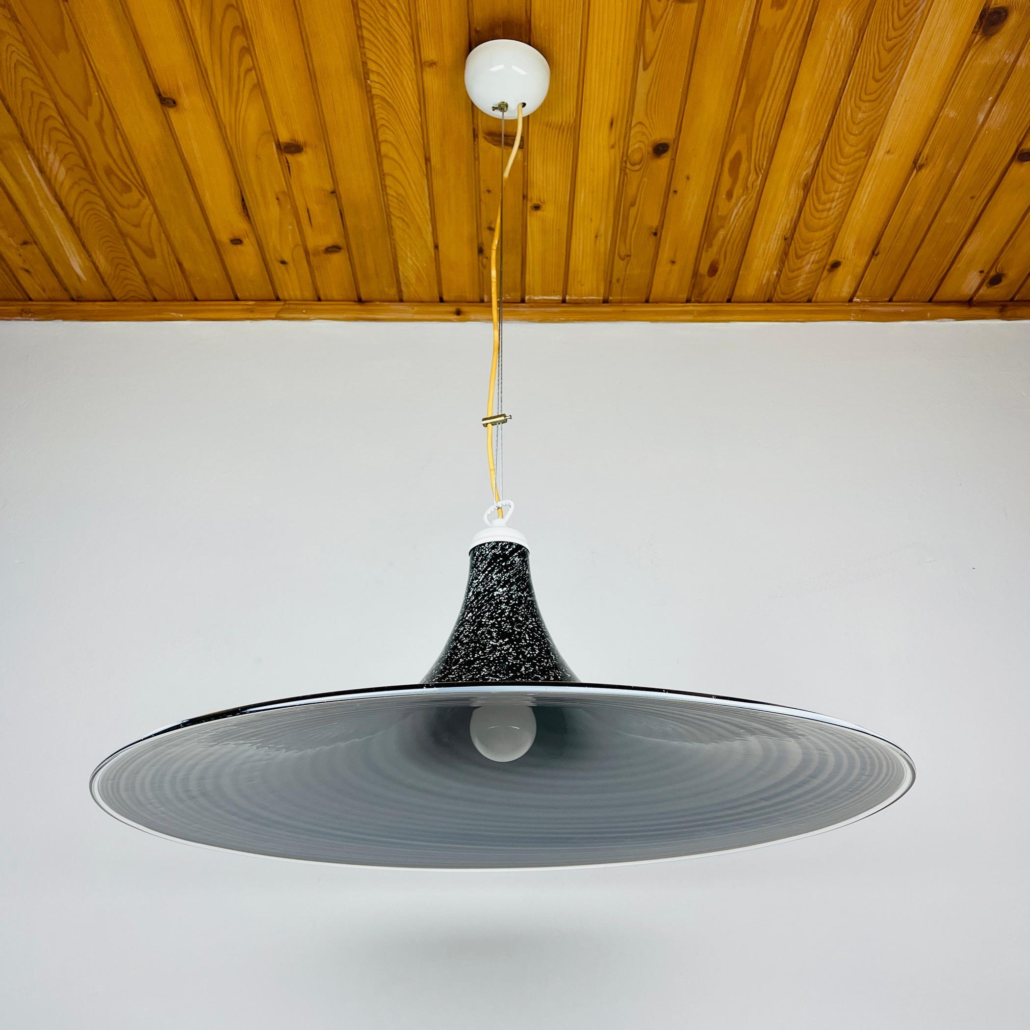 Black Murano Pendant Lamp, Italy, 1970s 6