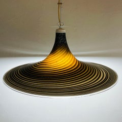 Black Murano Pendant Lamp, Italy, 1970s