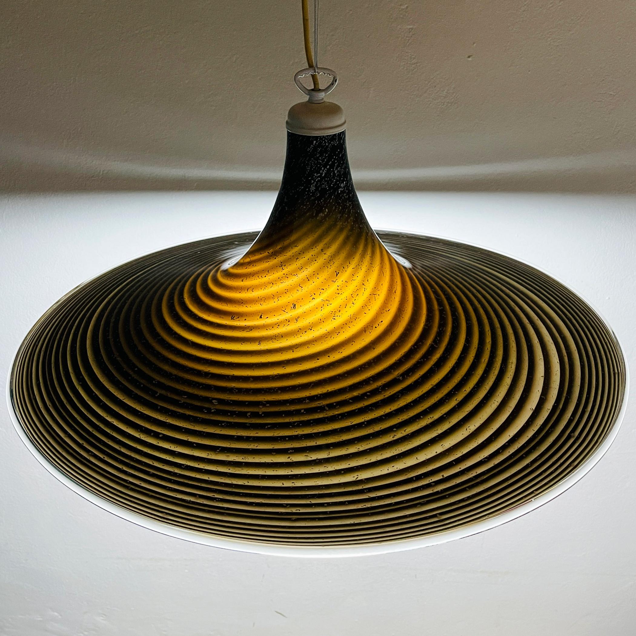 Black Murano Pendant Lamp, Italy, 1970s 1