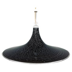 Black Murano Pendant Lamp, Italy, 1970s