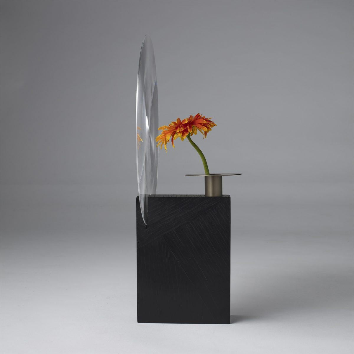 French Black Narcisse Vase by Najma Temsoury