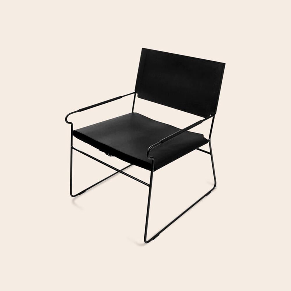 Black Next Rest chair by OxDenmarq
Dimensions: D 66 x W 60 x H 77 cm
Materials: Leather, Black Powder Coated Steel
Also Available: Different leather colors available.

OX DENMARQ is a Danish design brand aspiring to make beautiful handmade