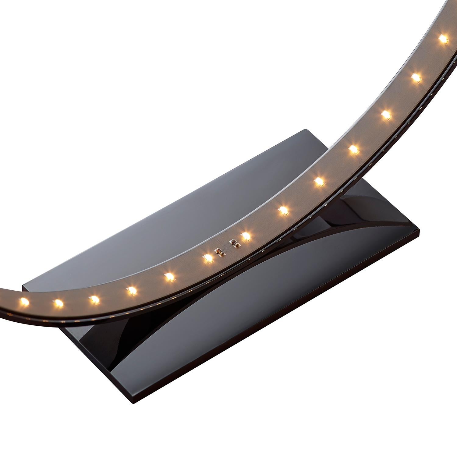 Black Nickel Micro Table Lamp by Le Deun Luminaires In New Condition For Sale In Geneve, CH