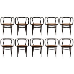 Vintage Black No.209 Thonet Chairs, 1980s