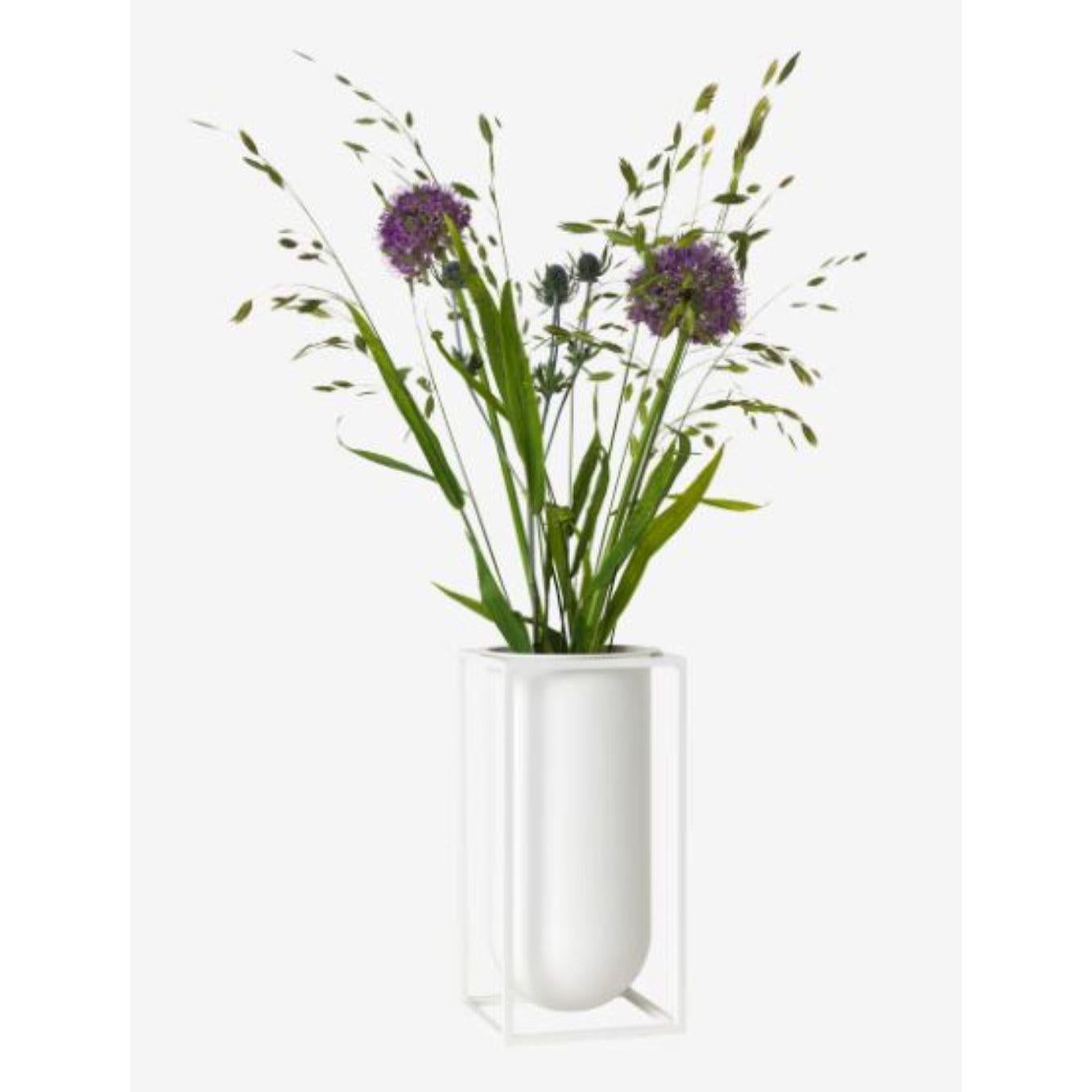 Schwarze Nolia Kubus-Vase von Lassen (Sonstiges) im Angebot