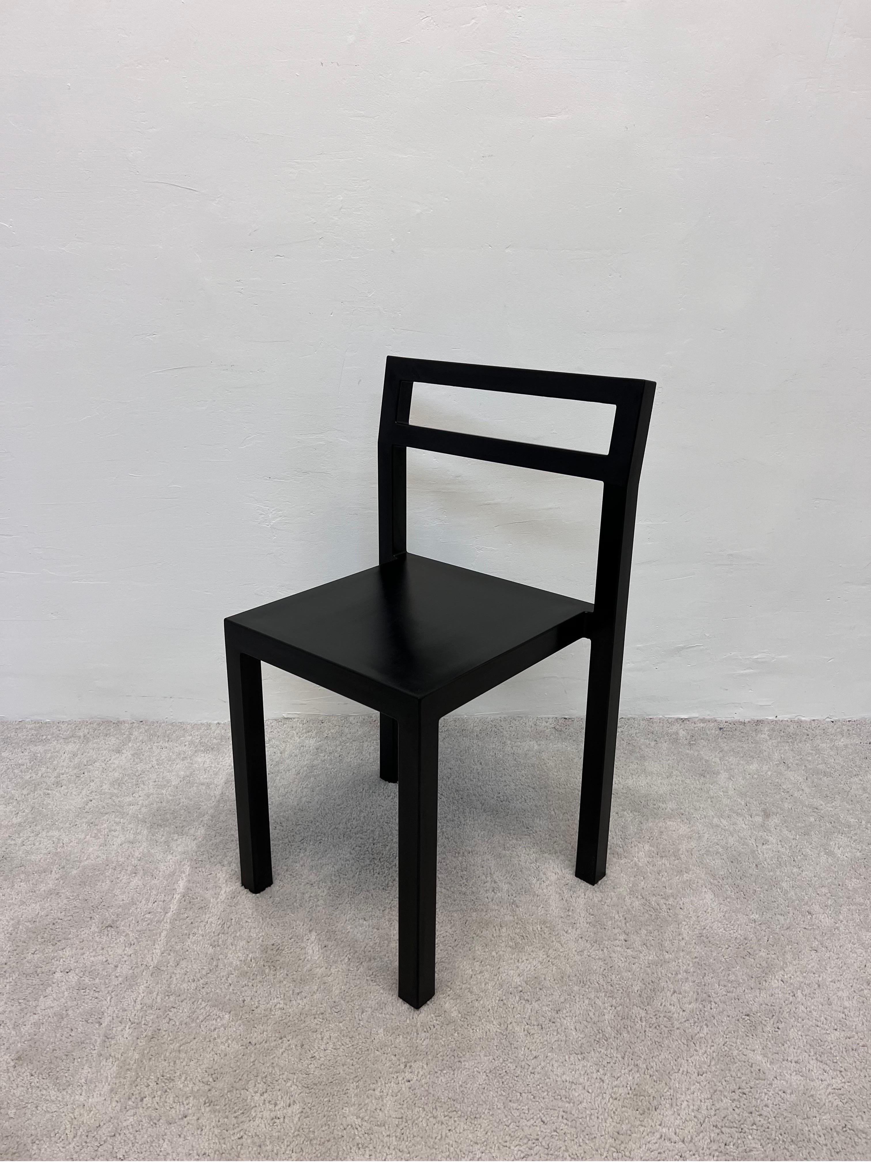 Steel Black Non Chair Designed by Komplot for Kallemo Ab, Sweden 2000