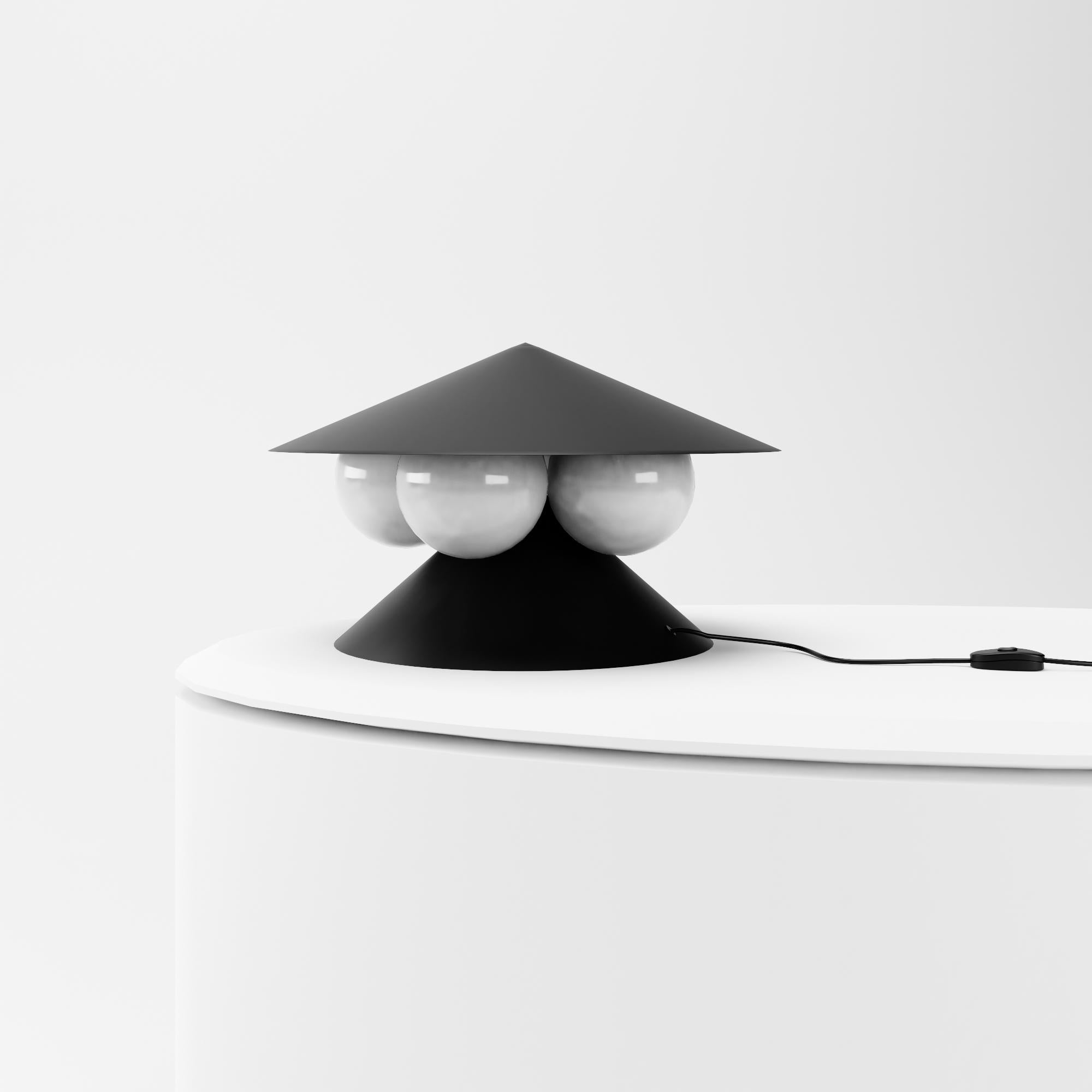 Post-Modern Black Nonla Table Lamp by Kasadamo