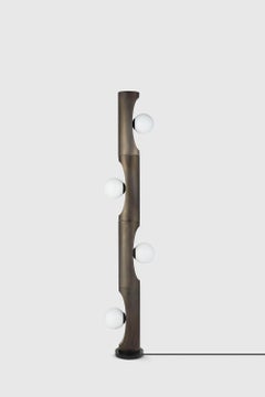 Black Notch Floor Lamp by Hatsu