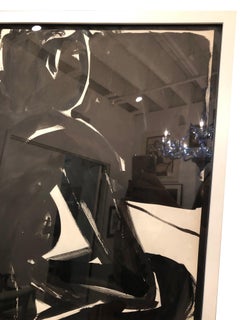 Œuvre d'art à l'encre noire nue de Michael Loew